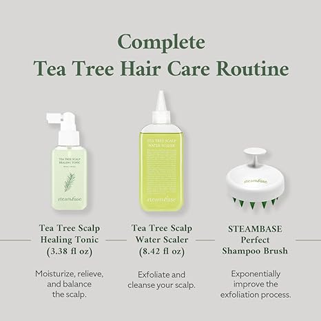 1 FREE 1** STEAMBASE Tea Tree Scalp Water Scaler - GiftSet - Image 2
