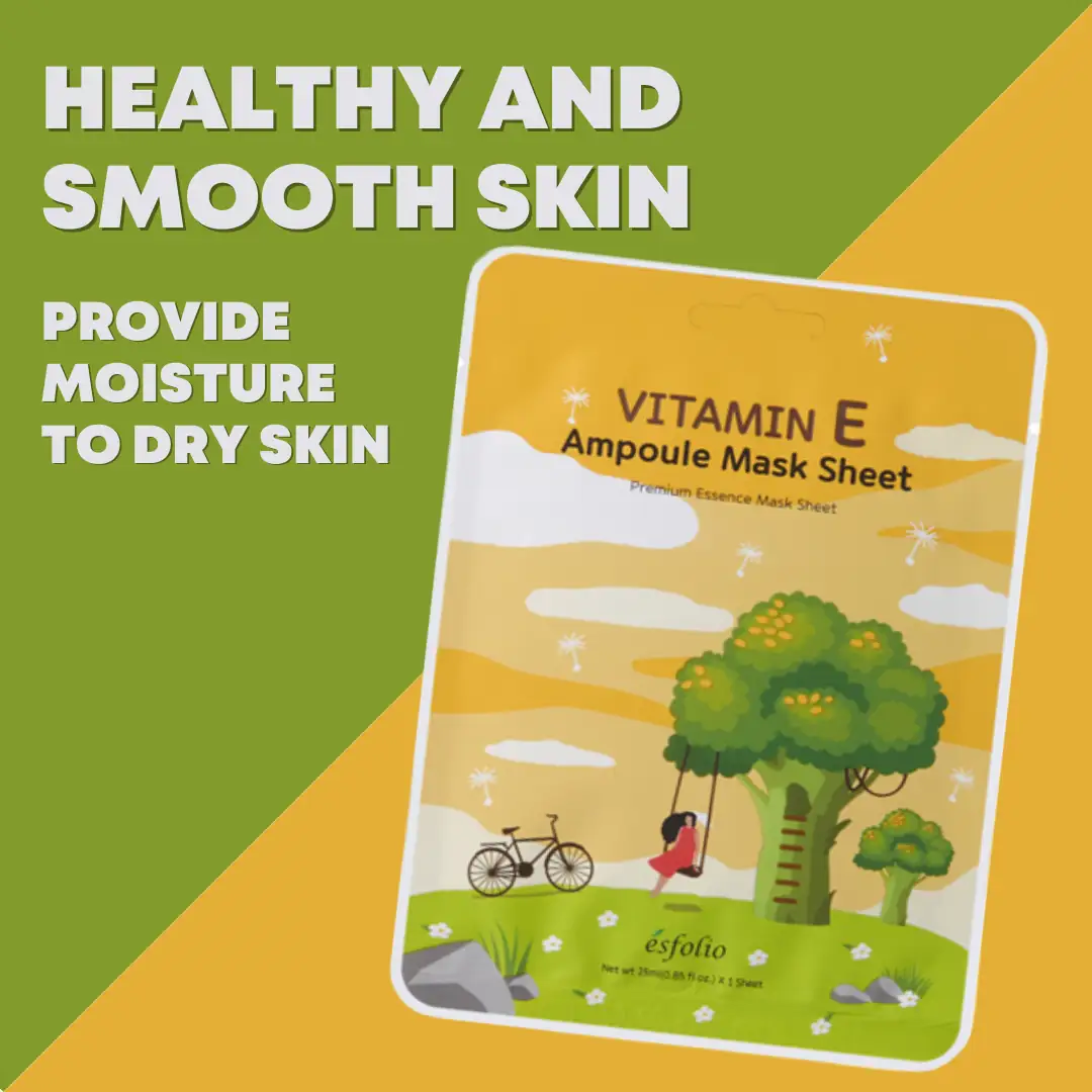 ESFOLIO  Vitamin E Ampoule Mask Sheet *1pcs