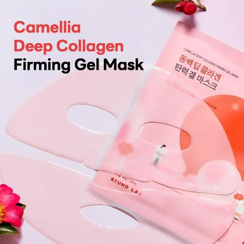 ROUNDLAB Camellia Deep Collagen Firming Gel Mask 4EA